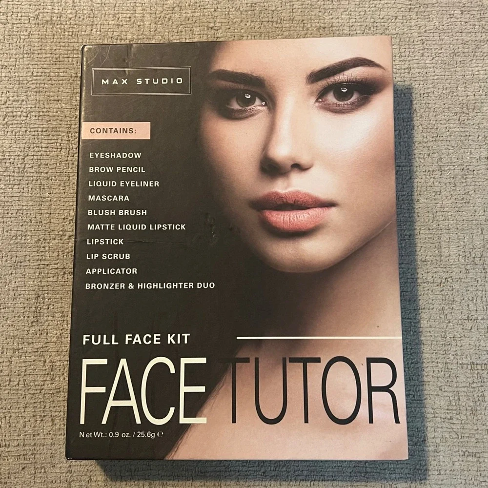 Max Studio Face Tutor Full Face‎ Kit Makeup Palette Set Eyeshadow Lipstick New